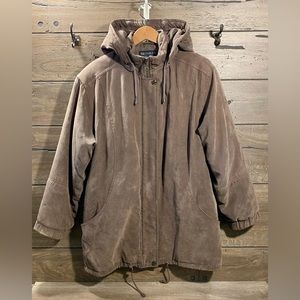 Vintage Thermal Faux Suede Jacket